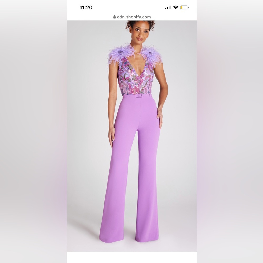 Nadine Merabi jumpsuit 
Alicia Purple Jumpsuit M from NADINE MERABI